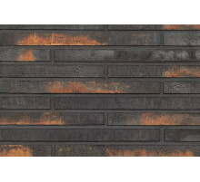 Плитка минеральная фасадная ригельная Wandermode Armschwung 500 x 40 x 20 мм Schwarzes Feuer