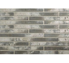 Плитка минеральная фасадная ригельная Wandermode Armschwung 500 x 40 x 40 мм. Weibe Asche