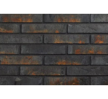 Плитка минеральная фасадная Wandermode Armschwung 250 x 50 x 30 мм. Schwarzes Feuer