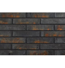Плитка минеральная фасадная Wandermode Armschwung 250 x 50 x 30 мм. Schwarzes Feuer