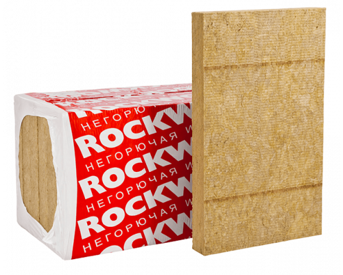 Плиты из каменной ваты Rockwool / Роквул Венти Баттс Д 1000х600х100 мм., 6 плит 3,6м2 / 0,36м3