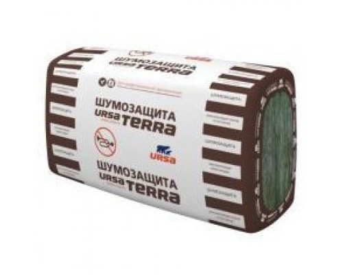 Плиты теплоизоляционные УРСА ТЕРРА / URSA TERRA 34 PN Шумозащита 1000х610х50 мм (6,1м2 / 0,305м3) 10 плит