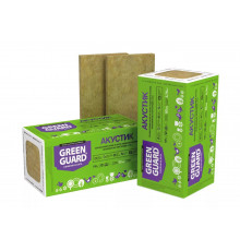 Плиты звукоизоляционные из каменной ваты GreenGuard АКУСТИК 1200 x 600 x 50 мм. (5,76 м2 / 0,288м3) 8 плит, Технониколь 
