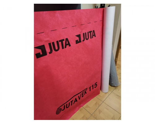 Подкровельная супердиффузионная мембрана Ютавек 115 / Jutavek 115 JTD красный 1,5 х 50 м. 75м2 Чехия