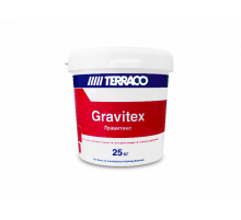 Покрытие декоративное акриловое Gravitex Fine с текстурой "Шагрень" 25 кг. Terraco