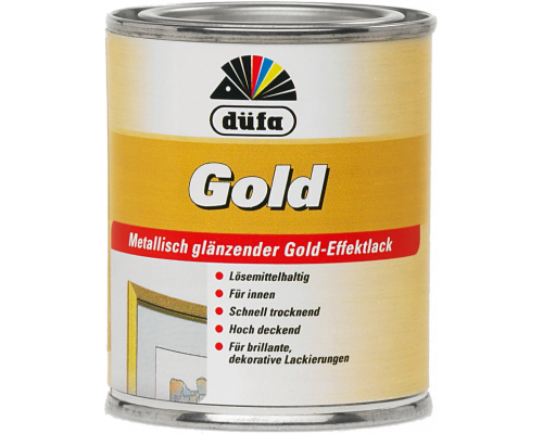 Покрытие декоративное Dufa Gold эмаль золотая 0,125 л.