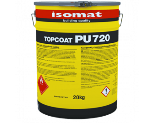 Покрытие полиуретановое алифатическое эластичное TopCoat-PU 720 серый 5 кг. Isomat