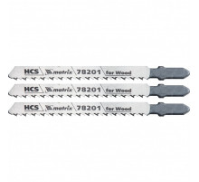 Полотна для электролобзика по дереву, 3 шт, T101B, 75 х 2,5 мм, HCS Matrix Professional