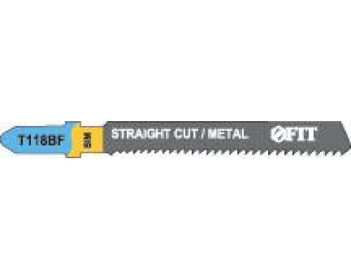 Полотно по металлу, Bimetal, фрезерованные, волнистые зубья, 76/51/2 мм (T118BF). FIT