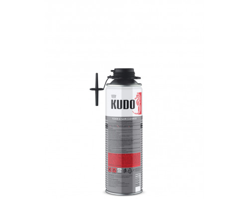 Профессиональный очиститель монтажной пены "PROFF" FOAM&GUN CLEANER 650мл/456г., Kudo