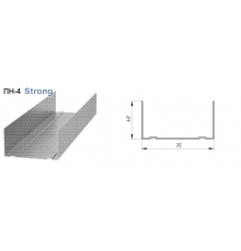 Профиль направляющий 75 х 40 х 0,65 мм. 3 м. ПН-4 Албес DIN Strong