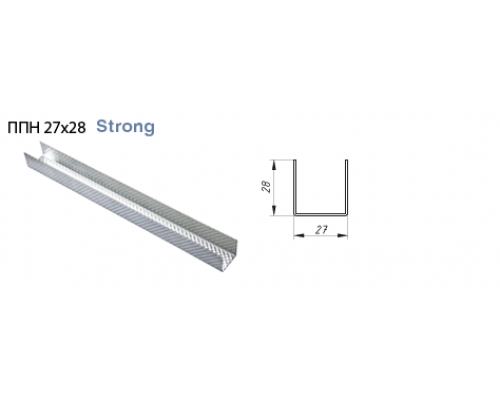 Профиль ППН-27 х 28 мм. Албес DIN Strong ~ 0.65 L=3.00 (мет.) . Арт.(6464-334645)