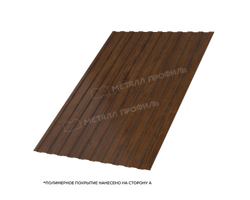 Профлист Металл Профиль С-8-А 1150 мм. ECOSTEEL_T_Д Золотой Дуб 0,5 мм.