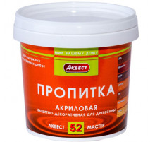 Пропита декоративная для защиты древесины Аквест-52 Мастер орех 2 кг.