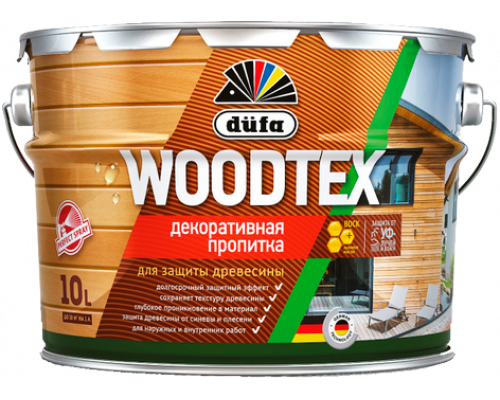 Пропитка декоративная для защиты древесины алкидная Dufa Woodtex венге 0,9 л.