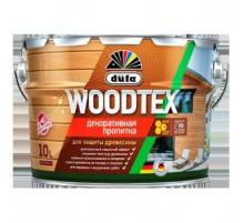 Пропитка декоративная для защиты древесины алкидная Woodtex дуб 10 л., Dufa