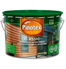 Пропитка декоративная для защиты древесины Pinotex Classic полуматовая рябина 9 л.