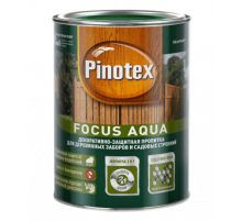 Пропитка декоративная для защиты древесины Pinotex Focus Aqua палисандр 0,75 л.