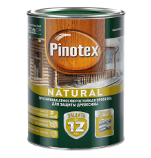 Пропитка декоративная для защиты древесины Pinotex Natural 9 л.