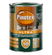 Пропитка декоративная для защиты древесины Pinotex Ultra AWB полуглянцевая калужница 1 л.