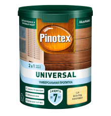 Пропитка декоративная для защиты древесины Pinotex Universal база CLR полуматовая 0,9 л.