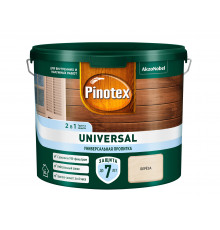 Пропитка декоративная для защиты древесины Pinotex Universal полуматовая Береза 2,5 л.