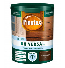 Пропитка декоративная для защиты древесины Pinotex Universal полуматовая Индонезийский тик 0,9 л.
