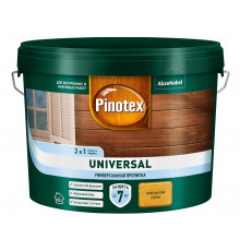 Пропитка декоративная для защиты древесины Pinotex Universal полуматовая Карельская сосна 9 л.