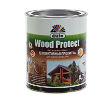 Пропитка декоративная для защиты древесины Wood Protect бесцветная 0,75 л., Dufa