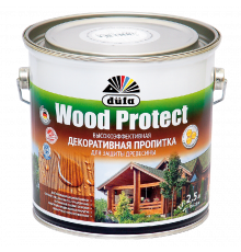 Пропитка декоративная для защиты древесины Wood Protect дуб 2,5 л., Dufa