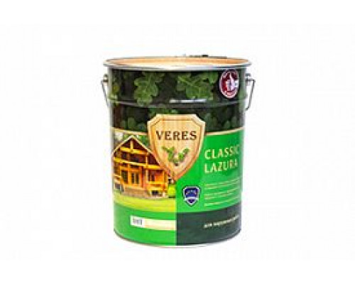Пропитка декоративно-защитная для древесины Veres Classic lazura № 17 золотой бор 10 л.