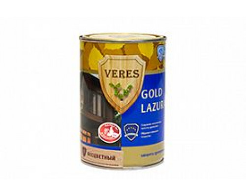 Пропитка декоративно-защитная для древесины Veres Gold Lazura № 11 рябина 0,9 л.