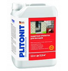 Пропитка защитная для фасада Plitonit 2,5 л.
