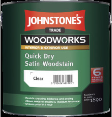 QUICK DRY SATIN WOODSTAIN LIGHT OAK (Светлый дуб) Защитный состав для древесины матовый 0,75 л JOHNSTONE`S