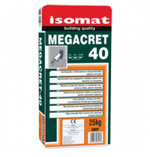Раствор ремонтный высокопрочный армированный фиброй Isomat Megacret 40 серый 25 кг.