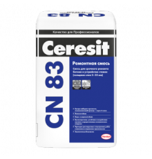 Ремонтная смесь для бетона CN-83 (от 5 до 35 мм) 25 кг. Ceresit