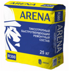 Ремонтный состав для бетона тиксотропный ARENA RepairMaster R300 серая 25 кг.