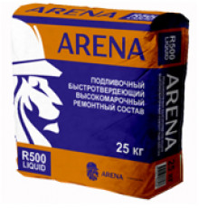 Ремонтный состав для бетона высокомарочный, подливочный ARENA RepairMaster R500 LIQUID 65 МПа 25 кг.