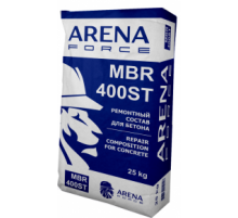 Ремонтный состав для поверхностного восстановления бетона ARENA MBR400ST серый 25 кг.