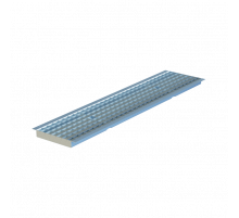 Решетка сварная оцинкованная Aquastok РСО Норма DN200 B125 / 1000 х 245 х 33 мм.