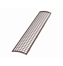Решетка желоба защитная 0,6 п.м. Технониколь ПВХ 125/82 RAL 8017 Коричневый