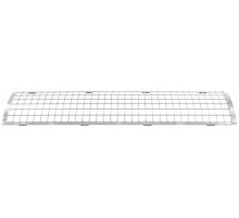 Решетка желоба защитная Grand Line 125/90 мм. 600 мм. RAL 9003 Сигнальный белый 