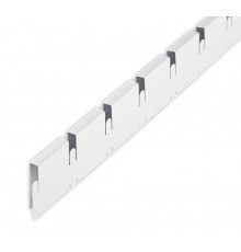 Рейка Grigliato-E "папа" 50x50 h40 b10 A903RUS01 белый матовый L=0.60 (алюм.) . Арт.(2284-28042)