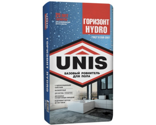 Ровнитель для пола базовый Unis / Юнис Горизонт Hydro 25 кг.