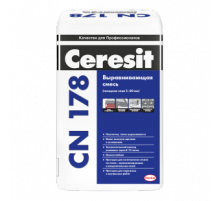 Ровнитель для пола Ceresit CN-178 серый 25 кг. (от 5 до 80 мм)