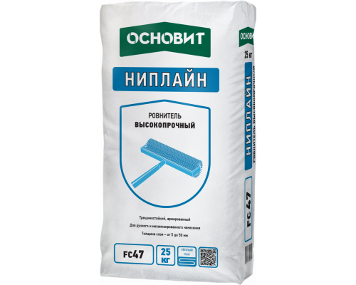 Ровнитель высокопрочный Ниплайн FC47 25 кг., Основит