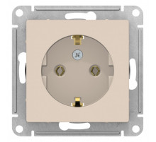 Розетка AtlasDesign Бежевый с/з, 16А, механизм | ATN000243 | Schneider Electric