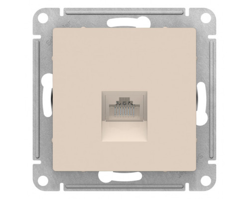 Розетка компьютерная AtlasDesign Бежевый RJ45, механизм | ATN000283 | Schneider Electric