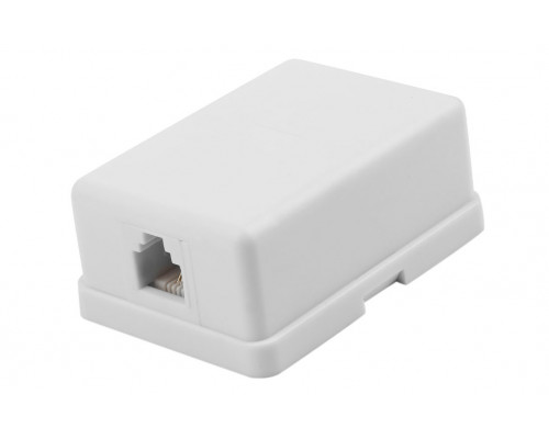 Розетка телефонная внешняя, 1 порт UTP RJ-14 (6P4C), CAT 3 REXANT 03-0001