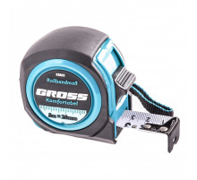 Рулетка GROSS Komfortabel 5 м. х 25 мм. обрезиненный корпус 32562